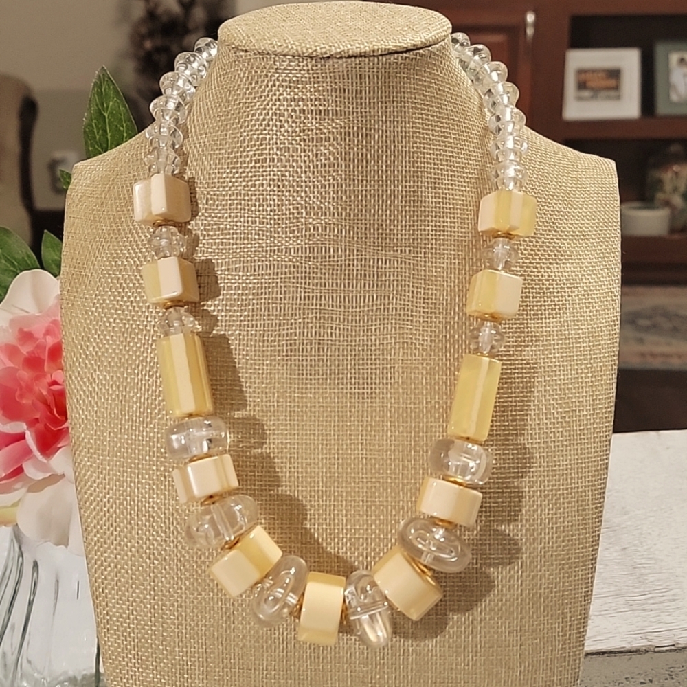 Lucite Chunky Vintage Statement Necklace